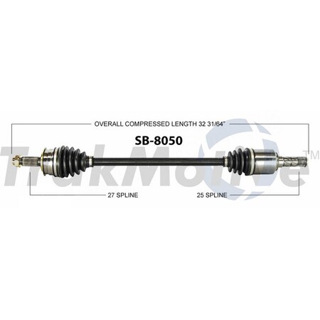 Surtrack Axle Cv Axle Shaft, Sb-8050 SB-8050